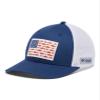 Columbia Unisex PFG Fish Flag Mesh Ball Cap - Low, Carbon/Trout Flag, Small/Medium view 4