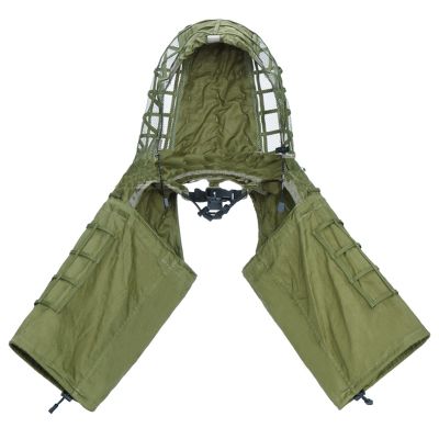 Splenlife Youth Turkey Vest,Lightweight Tactical Sniper Top Base Airsoft Suit Hood Camouflage Sniper Coat Hunting, Sniper, Airsoft, Wildlife Photography, Halloween,Brown (Color : Green)