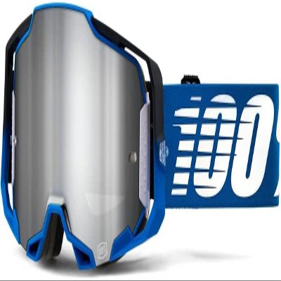 100% ARMEGA Premium Protective Goggle (Rockchuck - Flash Silver Lens)