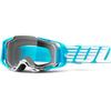 100% ARMEGA Premium Protective Goggle (Oversized Sky - Clear Lens) view 1