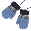Toddler Kids Cute Bear Knitted Mitten Winter Soft Warm Fluffy Fleece Lined Gloves 1-3 Years Old Boy Girl Thermal Cold Weather Gloves Gift view 2