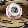 Personalized Baseball - Best Dad Ever Printed Gift Custom Practice Baseball - Official Size-Thanks Dad Design Real Leather Baseball view 2