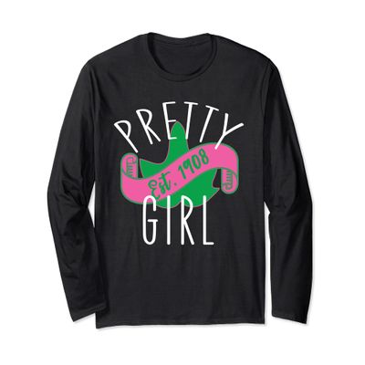 Pretty Girl 1908 Ivy Leaf Long Sleeve T-Shirt