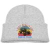 DARLEKS I Just Really Like Monster Trucks Kids Hat Knitted Beanie Skull Warm Winter Unisex for Baby Cuffed Beanie Cap Gray view 1