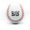 Personalized Baseball - Best Dad Ever Printed Gift Custom Practice Baseball - Official Size-Thanks Dad Design Real Leather Baseball view 1