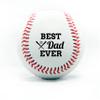 Buffalo Bottle Craft Personalized Baseball - Best Dad Ever Printed Gift Custom Practice Baseball - Official Size-Thanks Dad Design Real Leather Baseball view 1