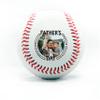 Personalized Baseball - Best Dad Ever Printed Gift Custom Practice Baseball - Official Size-Thanks Dad Design Real Leather Baseball view 1