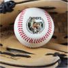 Personalized Baseball - Best Dad Ever Printed Gift Custom Practice Baseball - Official Size-Thanks Dad Design Real Leather Baseball view 2