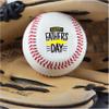 Personalized Baseball - Best Dad Ever Printed Gift Custom Practice Baseball - Official Size-Thanks Dad Design Real Leather Baseball view 2