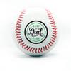 Personalized Baseball - Best Dad Ever Printed Gift Custom Practice Baseball - Official Size-Thanks Dad Design Real Leather Baseball view 1