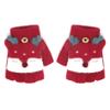 Cartoon Convertible Flip Top Gloves Toddler Kids Winter Wool Knit Fingerless Gloves with Mitten Cover for Girls Boys 2-12 Yrs view 1