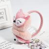 Holiberty Kids Foldable Earmuffs Cute Animal Fox Ear Muffs Hairbands Cozy Furry Fur Winter Thermal Ear Warmers Earflap Adjustable Outdoor Soft Fleece Plush Warm Ear Covers Earmuff Headband view 2