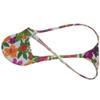 OROCOJUCO Men's Posing Micro String Thong Underwear Contour Pouch G-string Hipster Tangas Competition Bikinis Shorts Purple Flower XL view 2