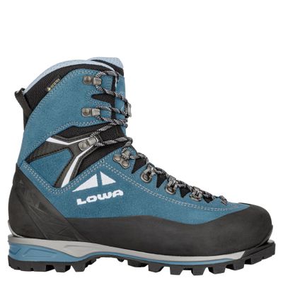 Lowa Womens Alpine Expert II GTX Suede Textile Turquoise Ice Blue Boots 7 US