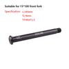 LvTu 12mm 15mm Thru Axle Mountain Road Bike Shaft Front Rear Hub Skewers Wheel Axis Hub Shaft 15x100 12x142 12x100 12x148 15x110 (Size : L:145MM TL:9MM TP:M14*1.5) view 2