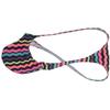 OROCOJUCO Men's Posing Micro String Thong Underwear Contour Pouch G-string Hipster Tangas Competition Bikinis Shorts Wavy Line L view 2