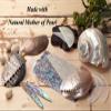Mother of Pearl Golf Ball Marker Circle Black Red Coin Metal Magnetic Pro Hat Cap Clip Gift Set (Arabesque Monster Set) view 2
