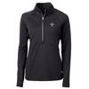 Cutter & Buck Women's Black New Orleans Saints Adapt Eco Knit Half-Zip Pullover Jacket view 1