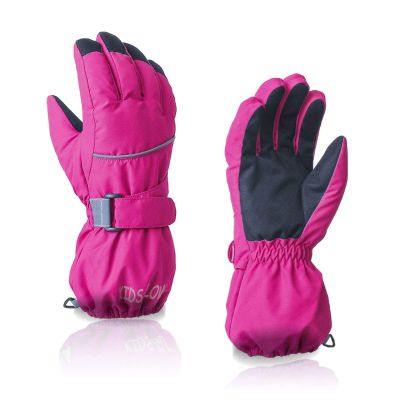 NC Outdoor Sports Children Kids Ski Gloves Black Baby Winter Warm Full Finger Blue Boys Girls Snow Snowboard Gloves