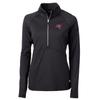 Cutter & Buck Women's Black Tampa Bay Buccaneers Adapt Eco Knit Half-Zip Pullover Jacket view 1