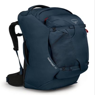 Osprey Farpoint 70L Men's Travel Backpack, Muted Space Blue