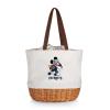 PICNIC TIME New England Patriots NFL Disney Coronado Canvas & Willow Basket Tote Bag view 1