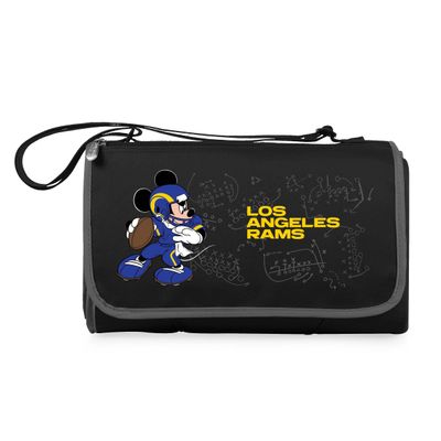 Black Los Angeles Rams NFL Disney Outdoor Picnic Blanket Tote