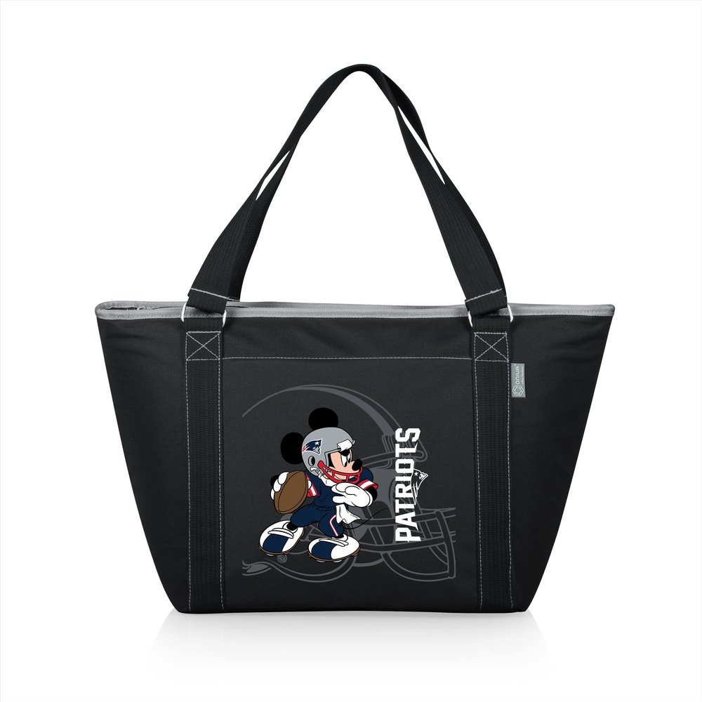 PICNIC TIME Black New England Patriots NFL Disney Cooler Tote Bag