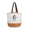 PICNIC TIME Miami Dolphins NFL Disney Coronado Canvas & Willow Basket Tote Bag view 1