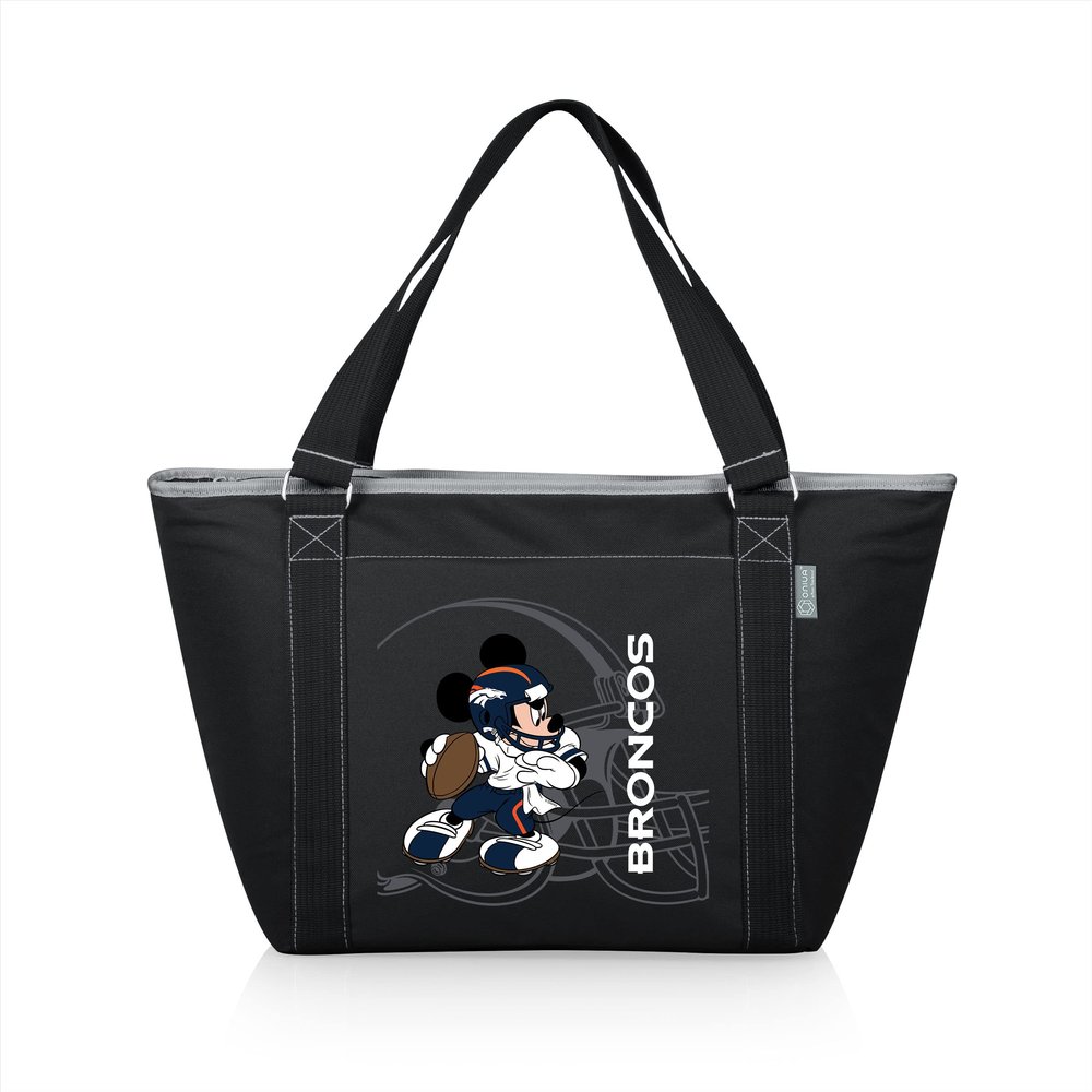 PICNIC TIME Black Denver Broncos NFL Disney Cooler Tote Bag