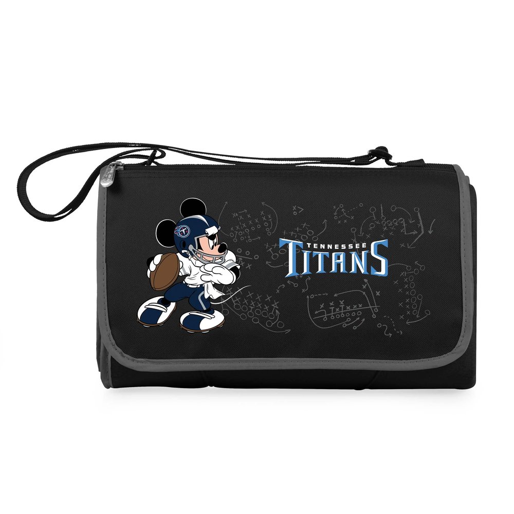 Black Tennessee Titans NFL Disney Outdoor Picnic Blanket Tote