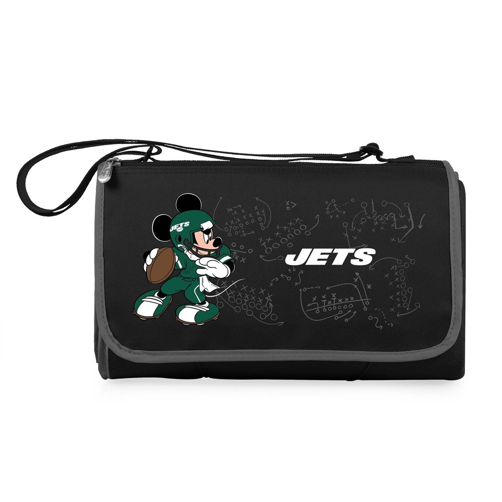 Black New York Jets NFL Disney Outdoor Picnic Blanket Tote