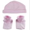 Bambini-Baby Cap & Bootie Set - Pink view 1