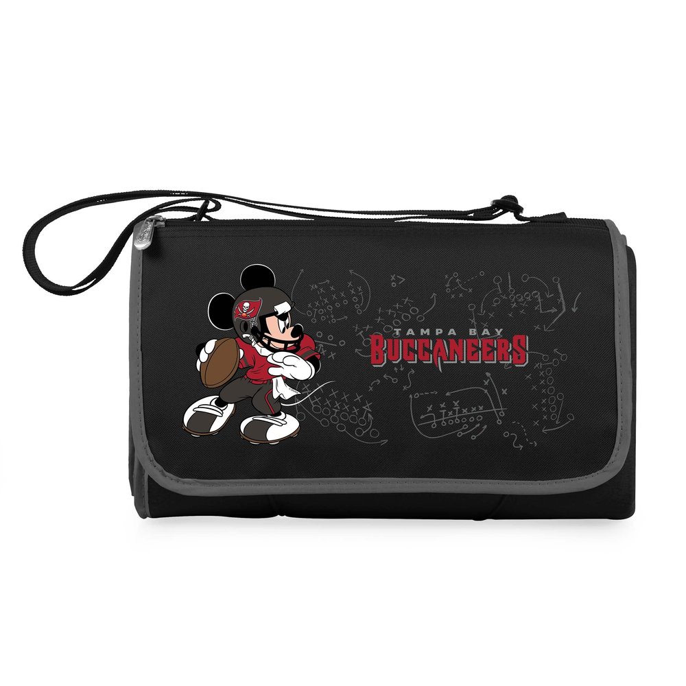 Black Tampa Bay Buccaneers NFL Disney Outdoor Picnic Blanket Tote
