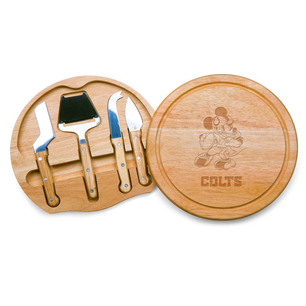 PICNIC TIME Indianapolis Colts NFL Disney Circo Cheese Cutting Board & Tools Set