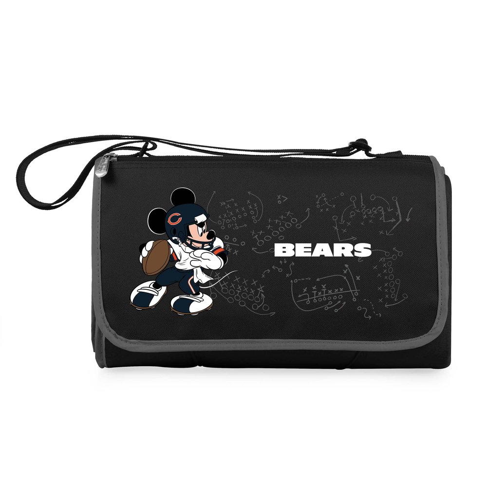 Black Chicago Bears NFL Disney Outdoor Picnic Blanket Tote