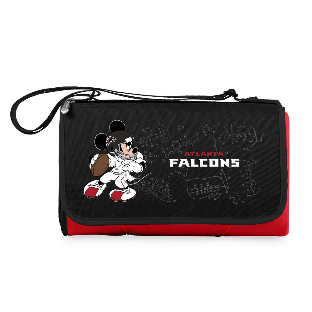 Red Atlanta Falcons NFL Disney Outdoor Picnic Blanket Tote