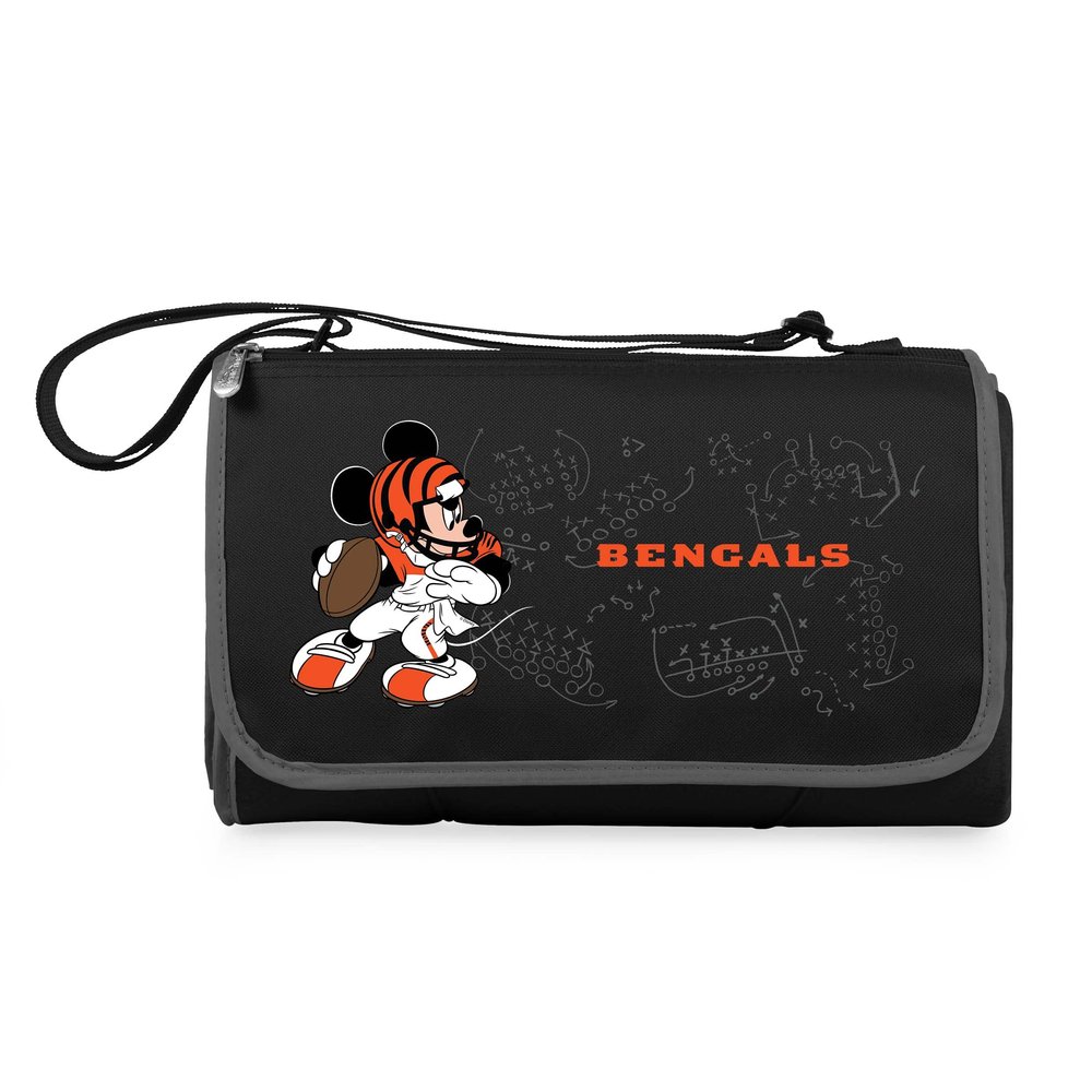 Black Cincinnati Bengals NFL Disney Outdoor Picnic Blanket Tote