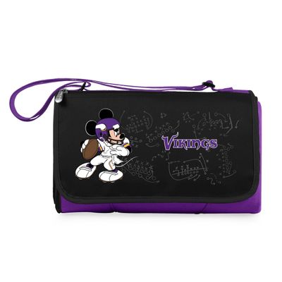 Purple Minnesota Vikings NFL Disney Outdoor Picnic Blanket Tote