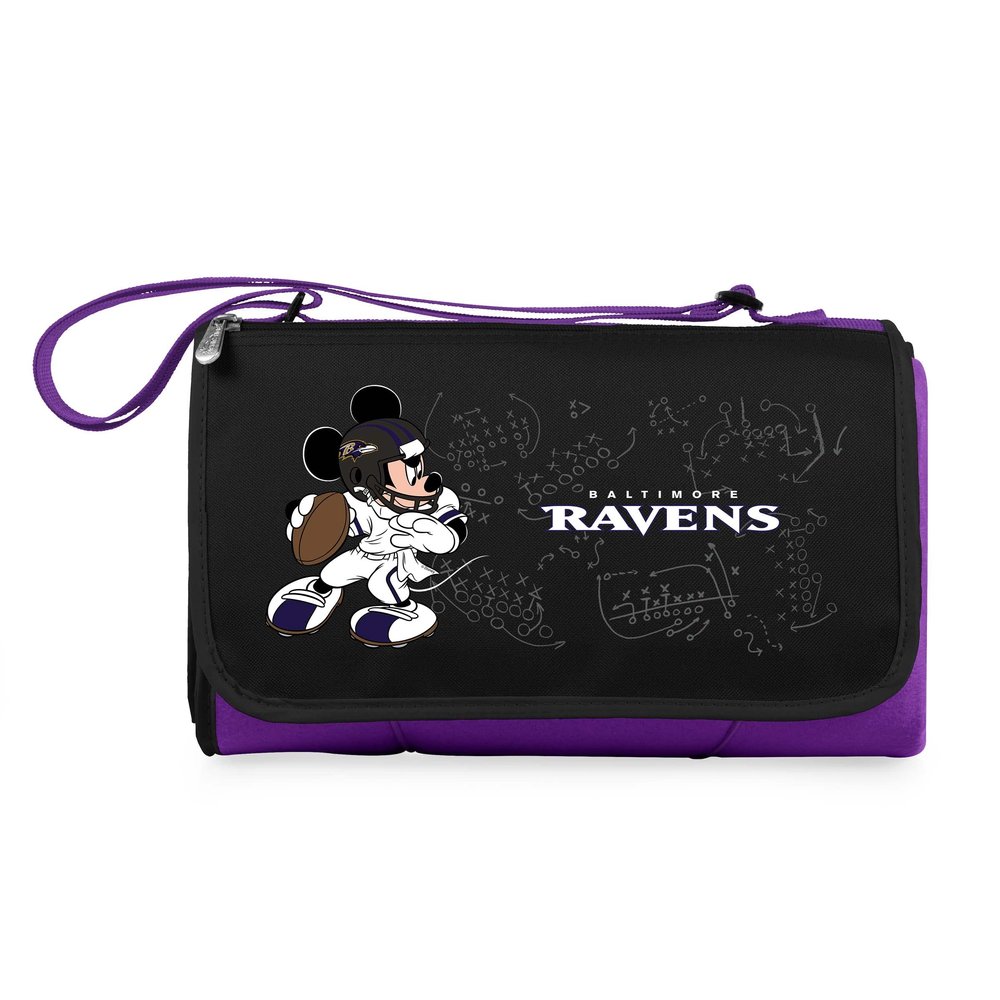 Purple Baltimore Ravens NFL Disney Outdoor Picnic Blanket Tote