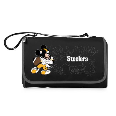 Black Pittsburgh Steelers NFL Disney Outdoor Picnic Blanket Tote