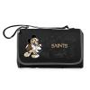 Black New Orleans Saints NFL Disney Outdoor Picnic Blanket Tote view 1