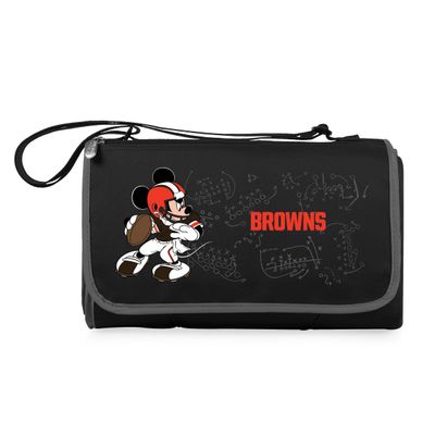 Black Cleveland Browns NFL Disney Outdoor Picnic Blanket Tote