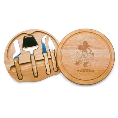 PICNIC TIME Houston Texans NFL Disney Circo Cheese Cutting Board & Tools Set