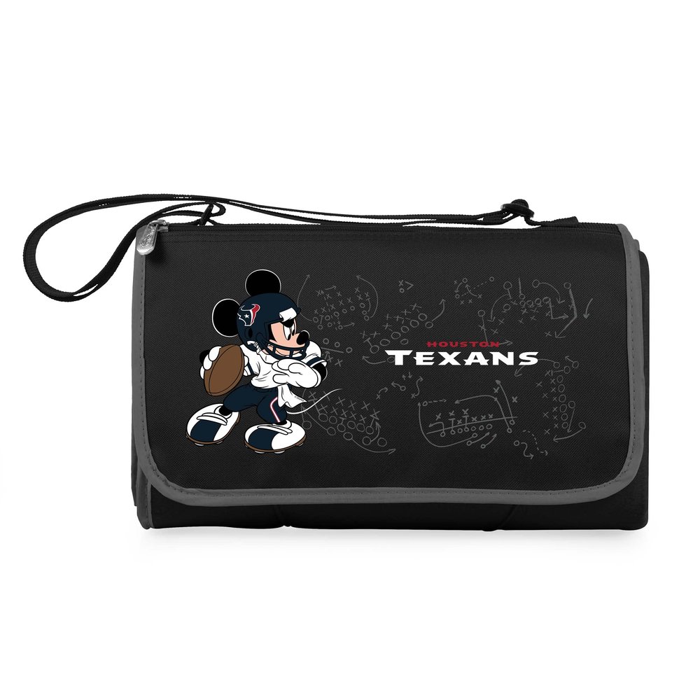 Black Houston Texans NFL Disney Outdoor Picnic Blanket Tote