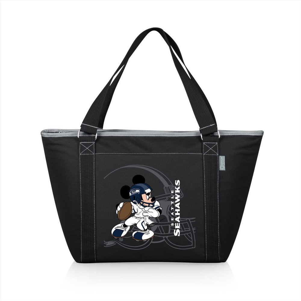 PICNIC TIME Black Seattle Seahawks NFL Disney Cooler Tote Bag