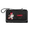 Black Kansas City Chiefs NFL Disney Outdoor Picnic Blanket Tote view 1