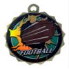 10 Pack Large 2.25 Inch Football Medals Trophy Team Award with Neck Ribbons Blast view 1