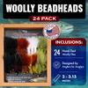 RoxStar Fly Shop | 24pk Wooly Bugger Flies Assortment | Hand Tied with Platinum Select Marabou | We Have Mastered The Woolly Bugger - The Results are Unmatched! Tied in House - Never Outsourced! view 2