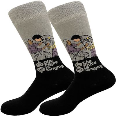 Balanced Co. Funny Golf Socks Golf Dress Socks Crazy Socks Casual Cotton Crew Socks (Price is Wrong)